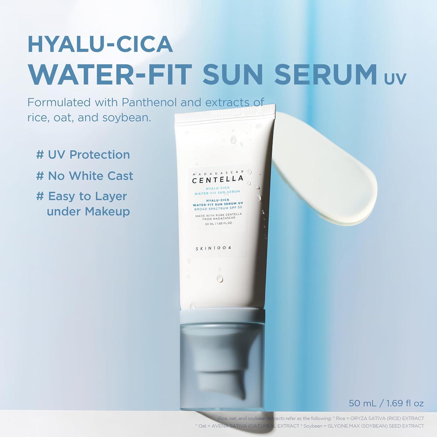 Madagascar Centella Hyalu-Cica Water-Fit Sun Serum UV 50ml (OTC) 7