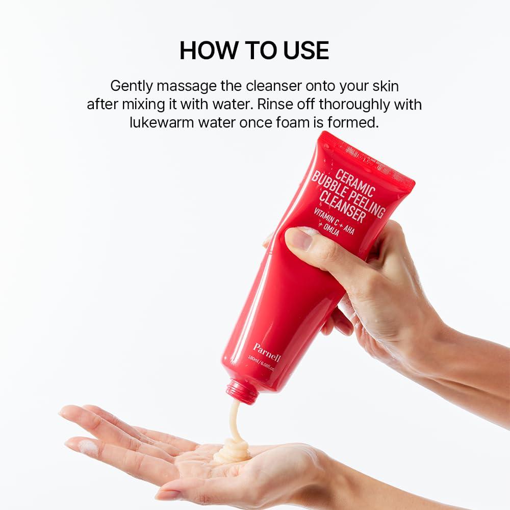 Parnell  AHA OMIJA CERAMIC BUBLE PEELING CLEANSER 180ml 8