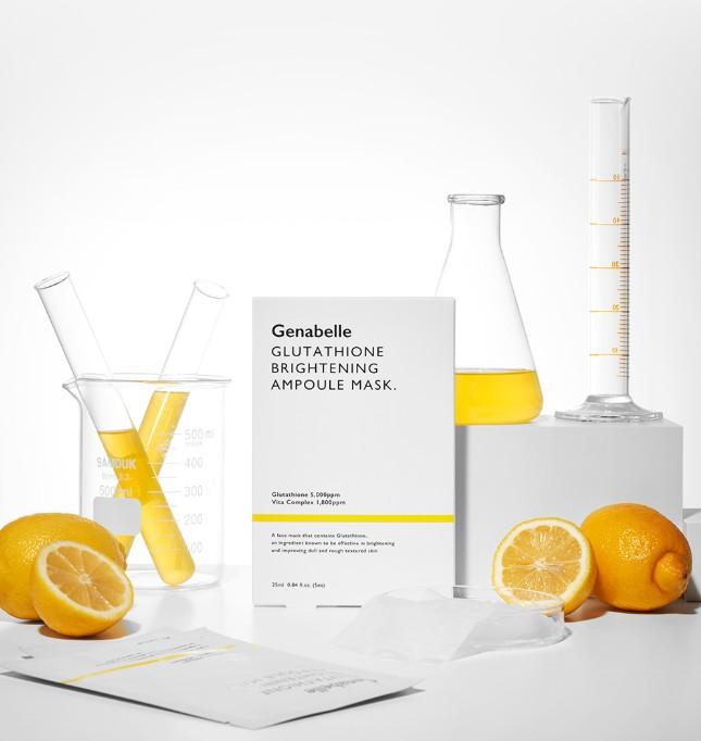 Genabelle Glutathione Brightening Ampoule Mask 5PCS 25ml 7