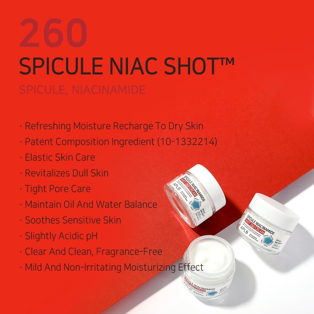 APLB SPICULE NIACINAMIDE SHOT 260 CREAM 55ml 3
