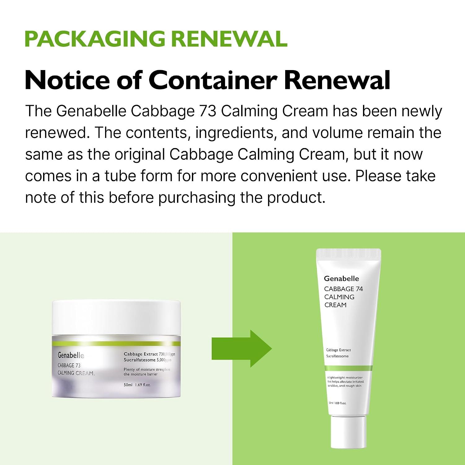 Genabelle Cabbage Calming Cream 50ml 2