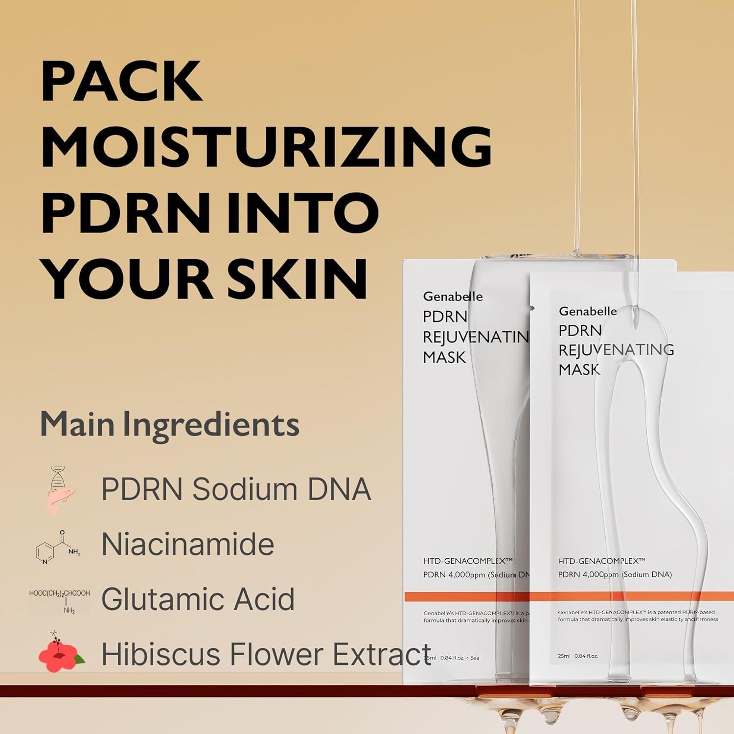 Genabelle PDRN Rejuvenating Mask 5PCS 25ml 3
