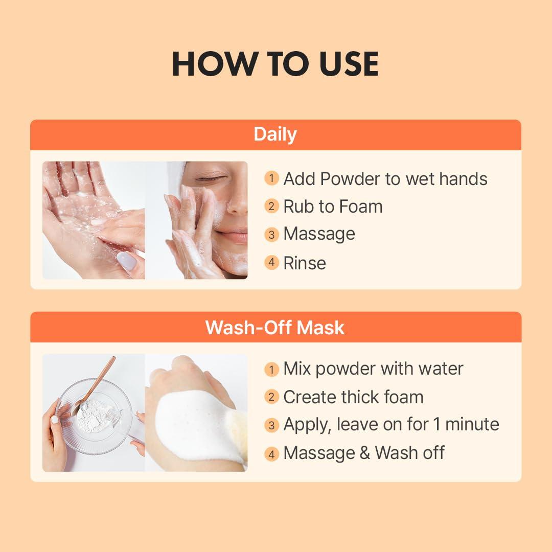 Hanskin Vitamin C Glow Powder Cleanser 70g 8