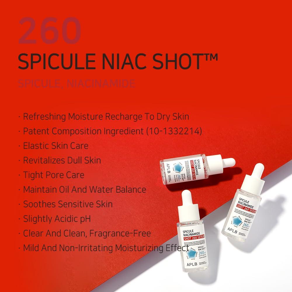 APLB SPICULE NIACINAMIDE SHOT 260 SERUM 40ml 3