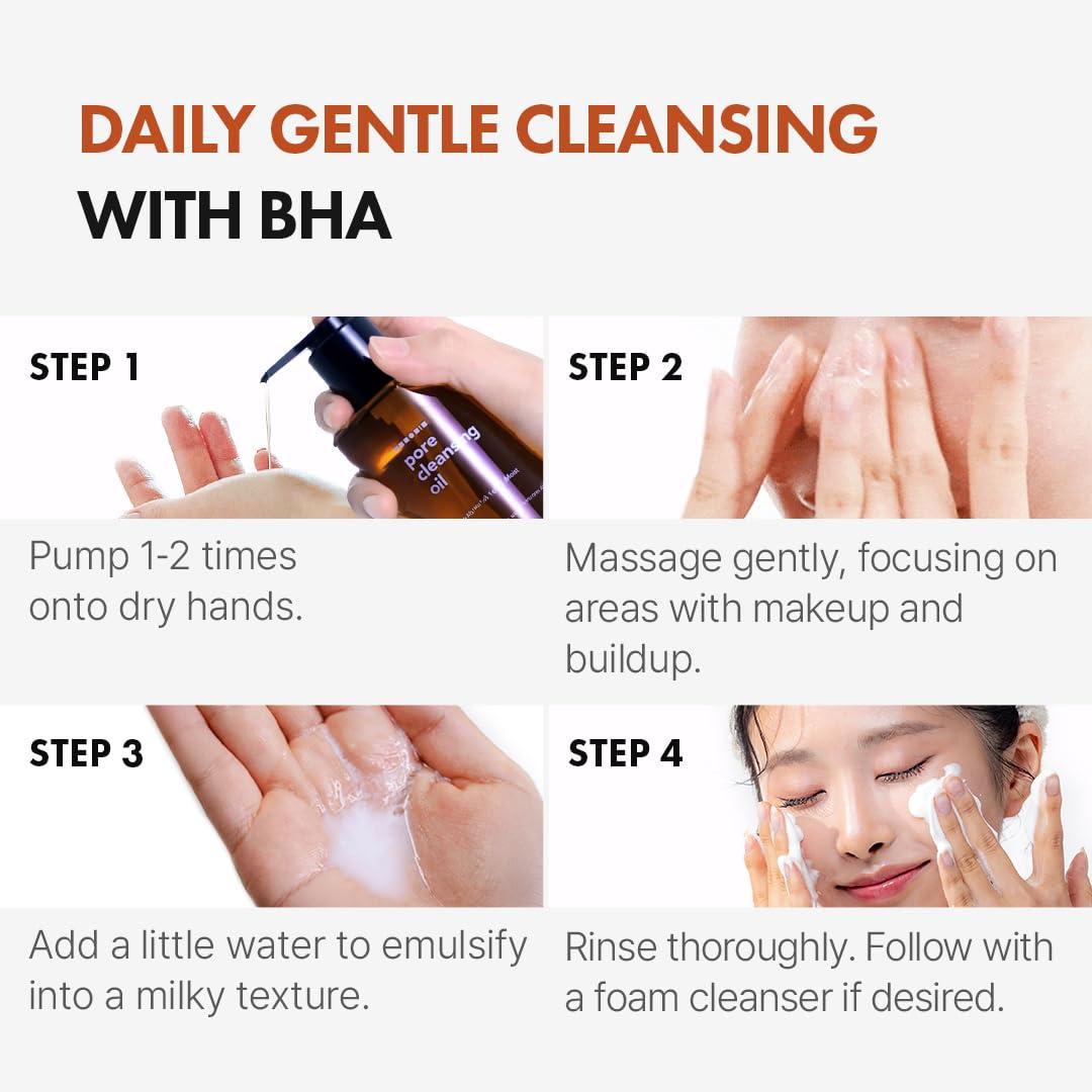 Hanskin Pore Cleansing Oil BHA 300ml 8