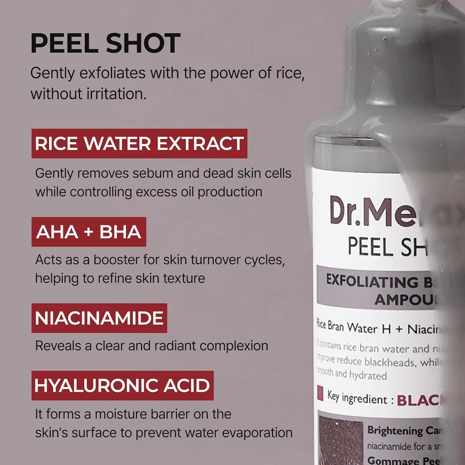 Dr.Melaxin PEEL SHOT EXFOLIATING BLACK RICE AMPOULE 80ml 4