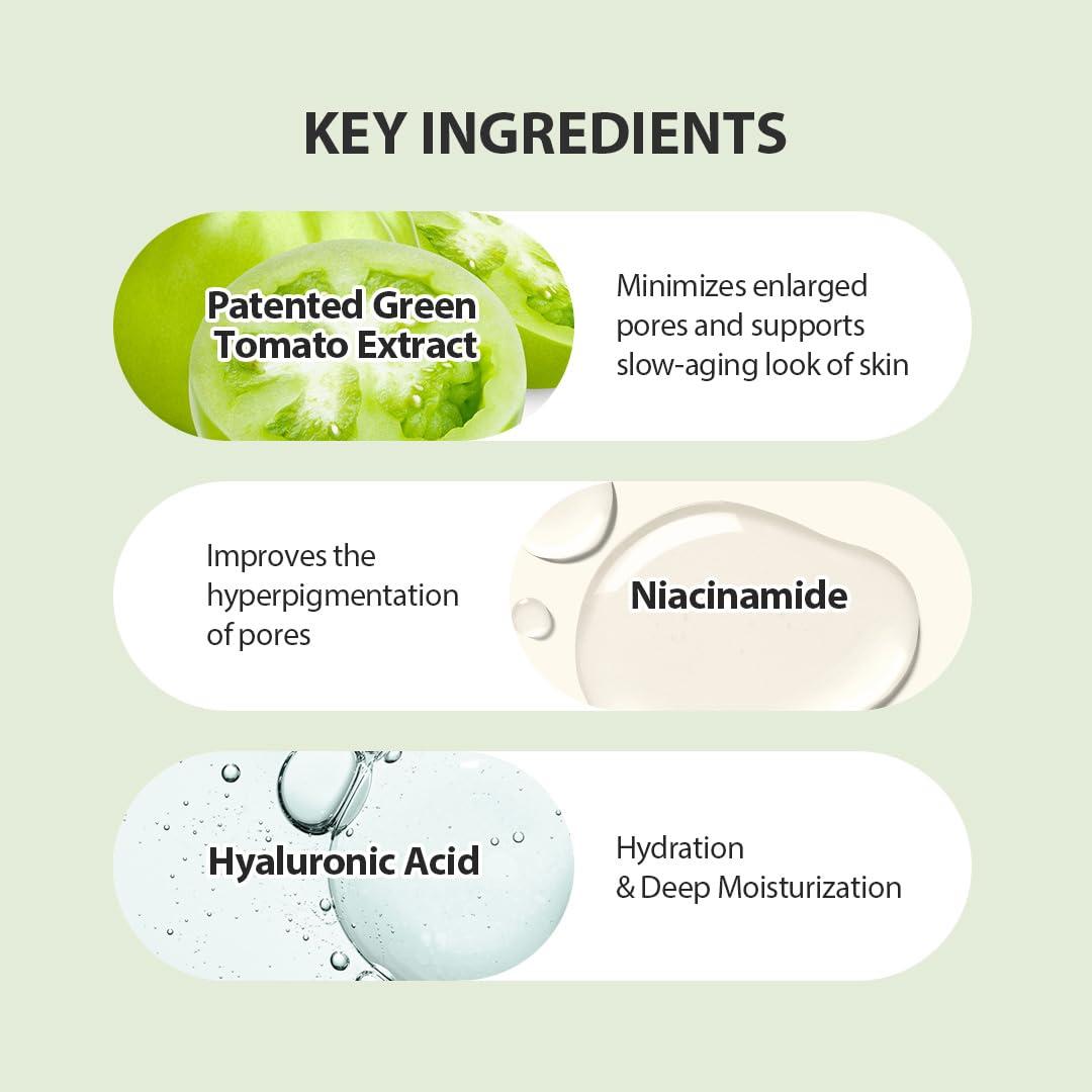Sungboon Editor Green Tomato Pore minimizing Ampoule+ 30ml (Renewed).jpg 4