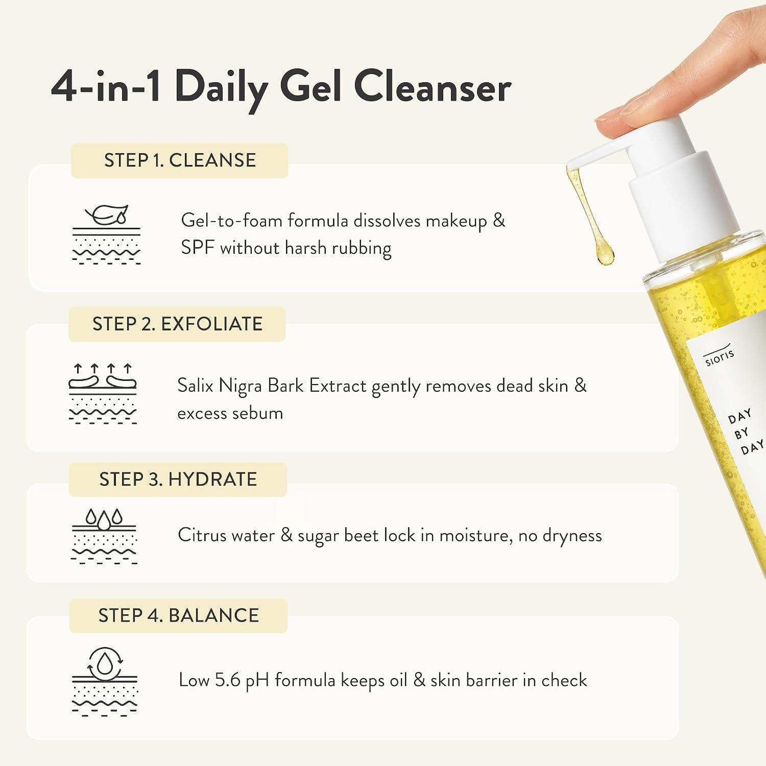 Sioris Day By Day Cleansing Gel 150ml 3