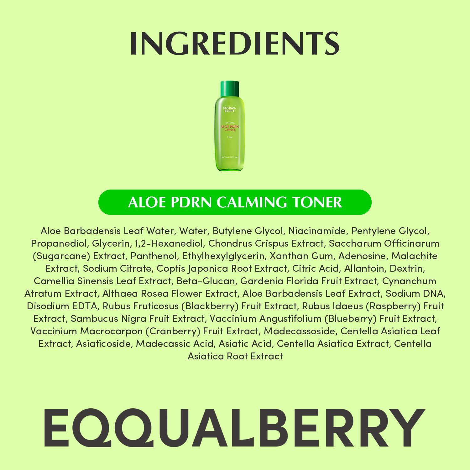 EQQUALBERRY ALOE PDRN CALMING TONER 150ml 7