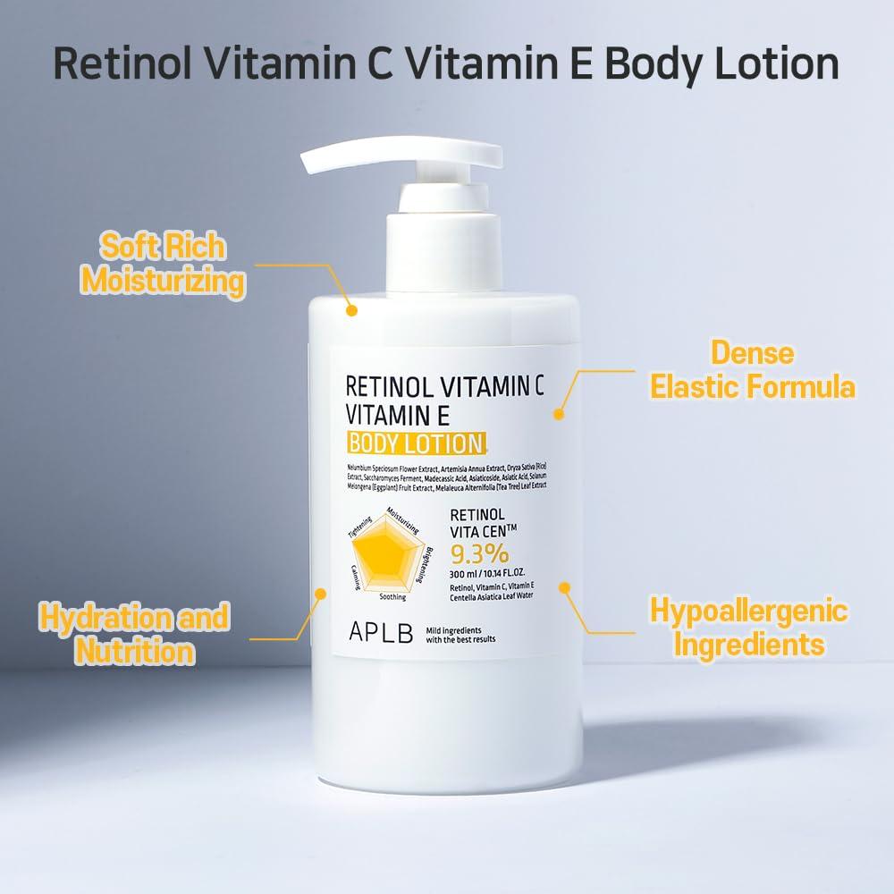 APLB RETINOL VITAMIN C VITAMIN E BODY LOTION 300ml 6