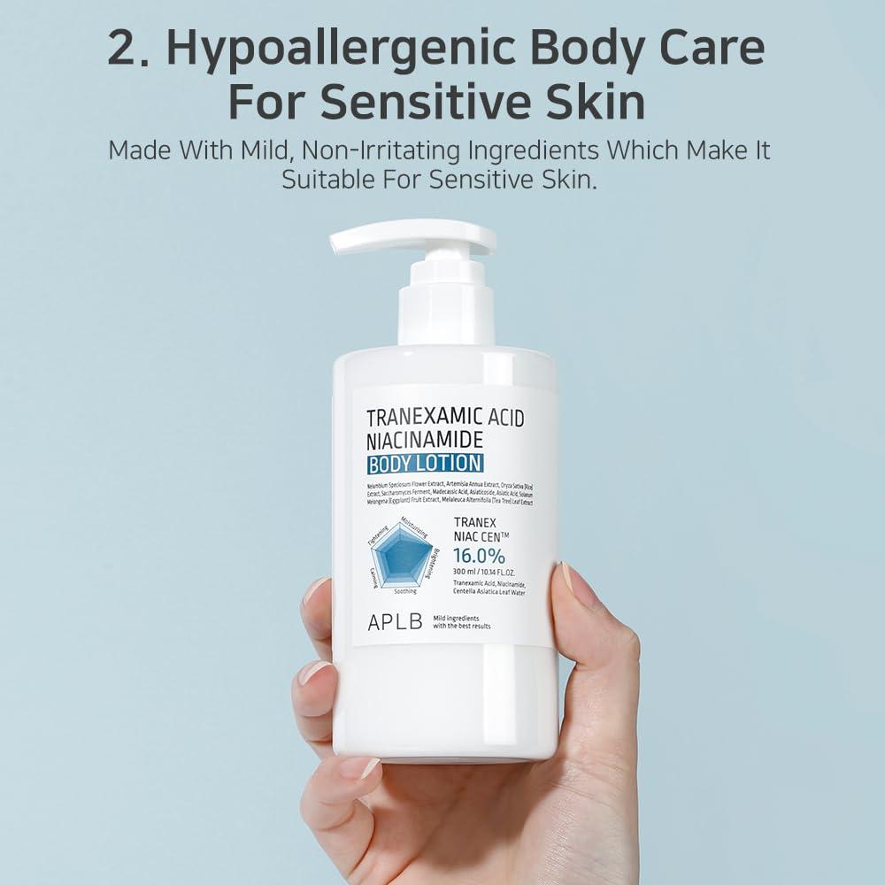 APLB TRANEXAMIC ACID NIACINAMIDE BODY LOTION 300ml 8