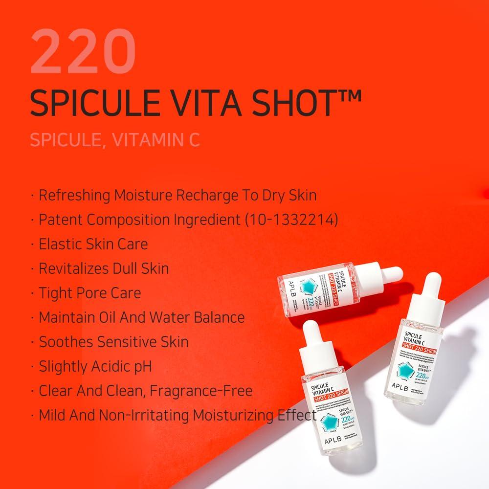 APLB SPICULE VITAMIN C SHOT 220 SERUM 40ml 3