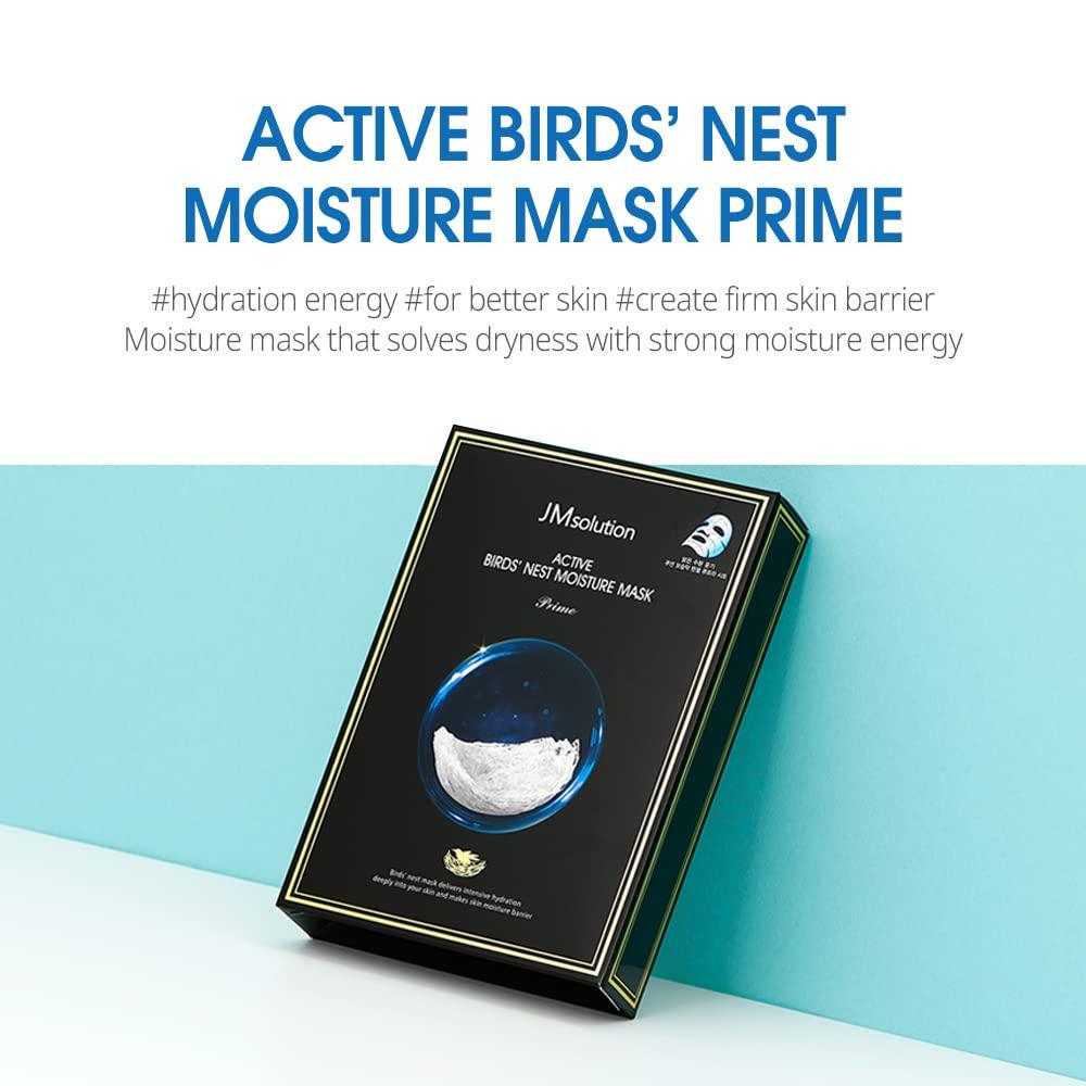 JMSOLUTION ACTIVE BIRDS' NEST MOISTURE MASK 10 SHEETS 2