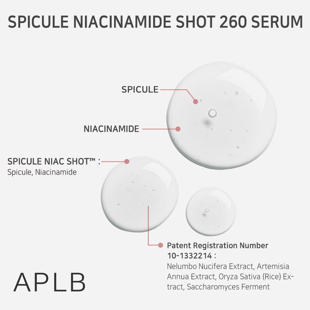 APLB SPICULE NIACINAMIDE SHOT 260 SERUM 40ml 4