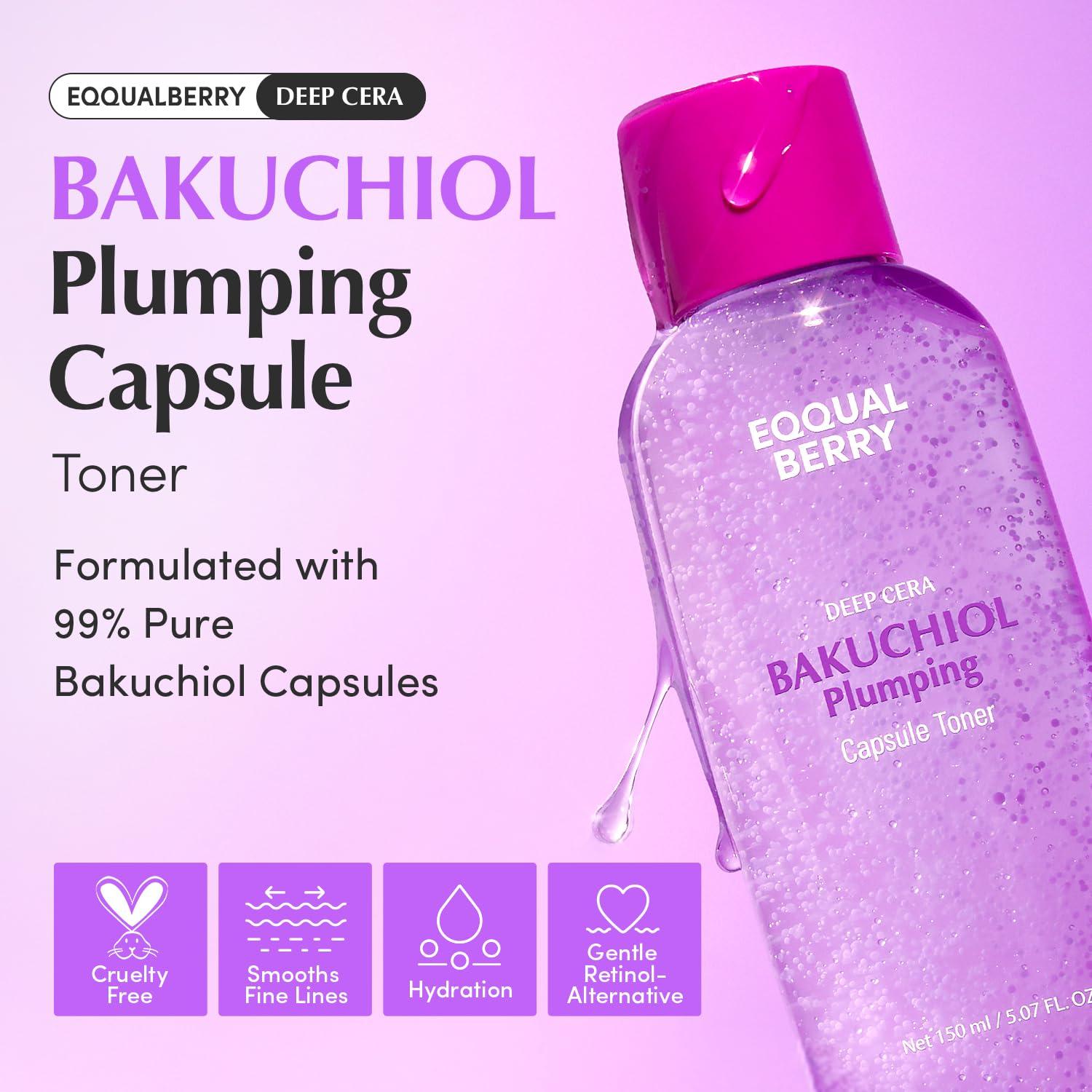 EQQUALBERRY BAKUCHIOL PLUMPING CAPSULE TONER 150ml 2