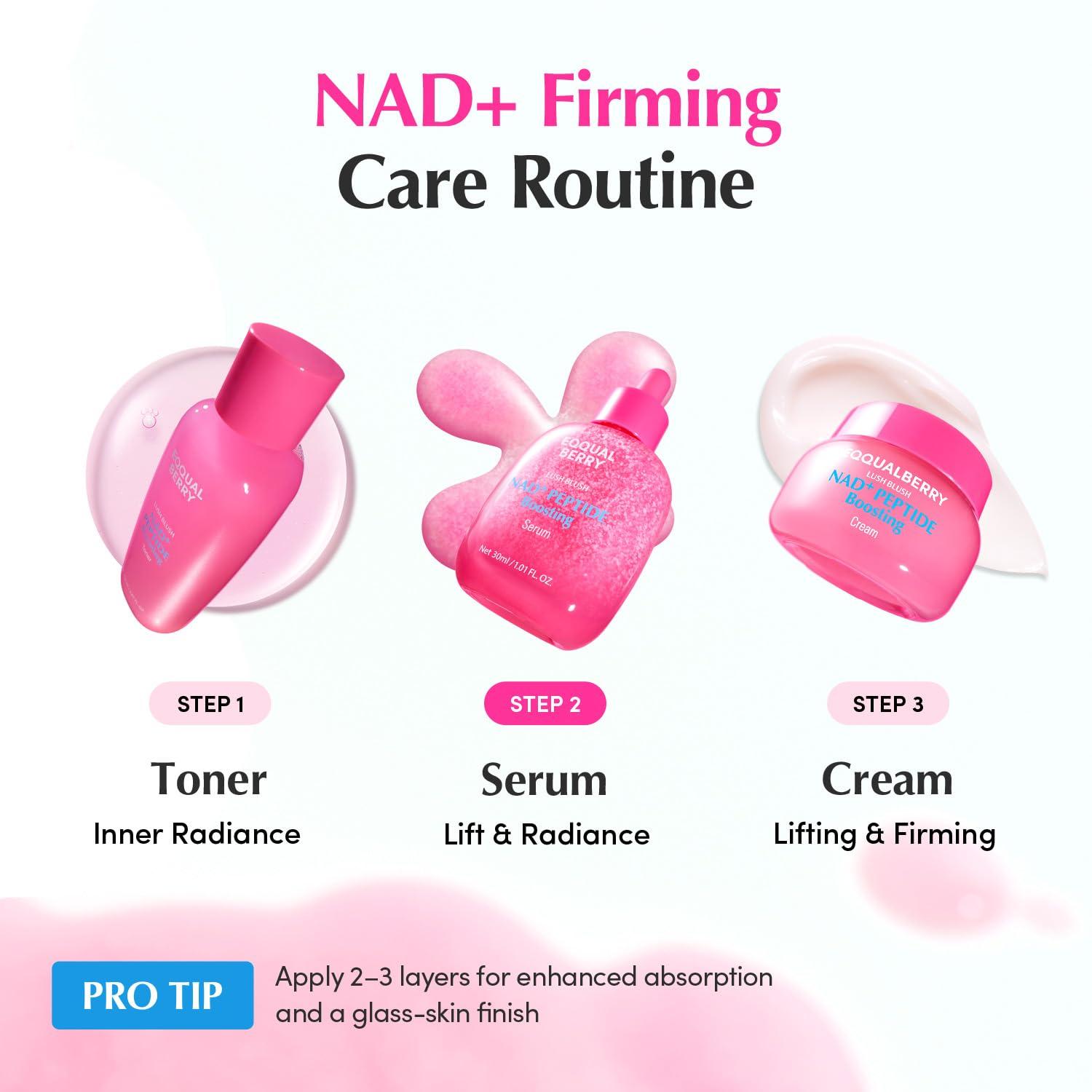 EQQUALBERRY NAD+ PEPTIDE BOOSTING SERUM 30ml/NAD+PEPTIDE 7