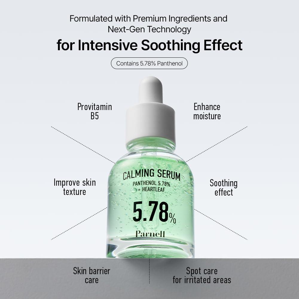 Parnell  PANTHENOL 5.78 HEARTLEAF CALMING SERUM 30ml 4