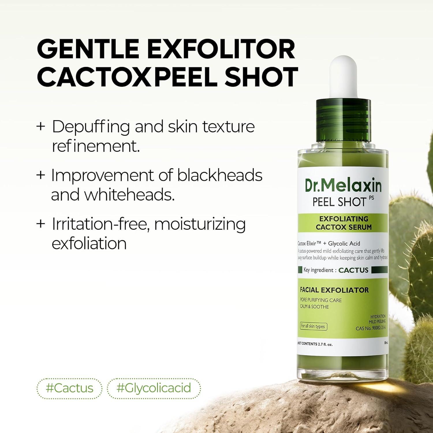 Dr.Melaxin Peel Shot Exfoliating Cactox Serum 80ml 2