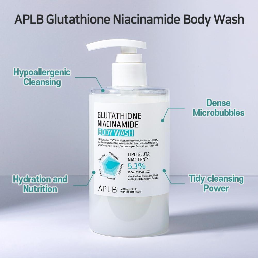 APLB Glutathione Niacinamide Body Wash 300ml 6