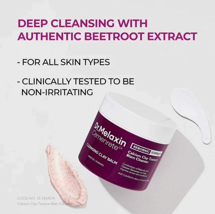 Dr.Melaxin Cemenrete Calcium Cleansing Clay Balm 100ml 3