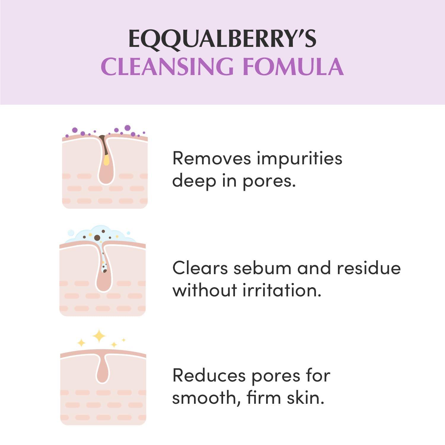 EQQUALBERRY Purple Rice Pore Purifying Pack Cleanser 130g 3