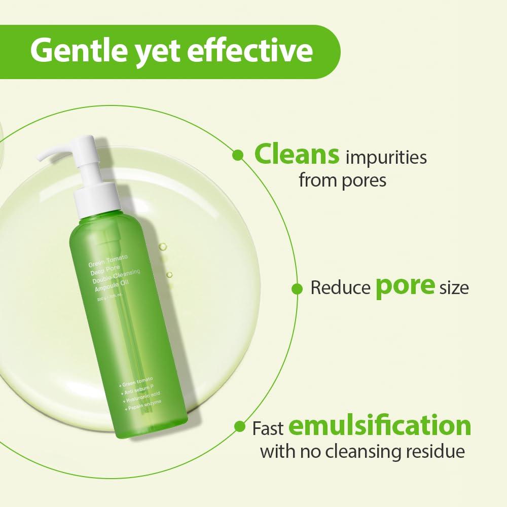 Sungboon Editor Green Tomato Double Cleansing Ampoule Oil 200g 5