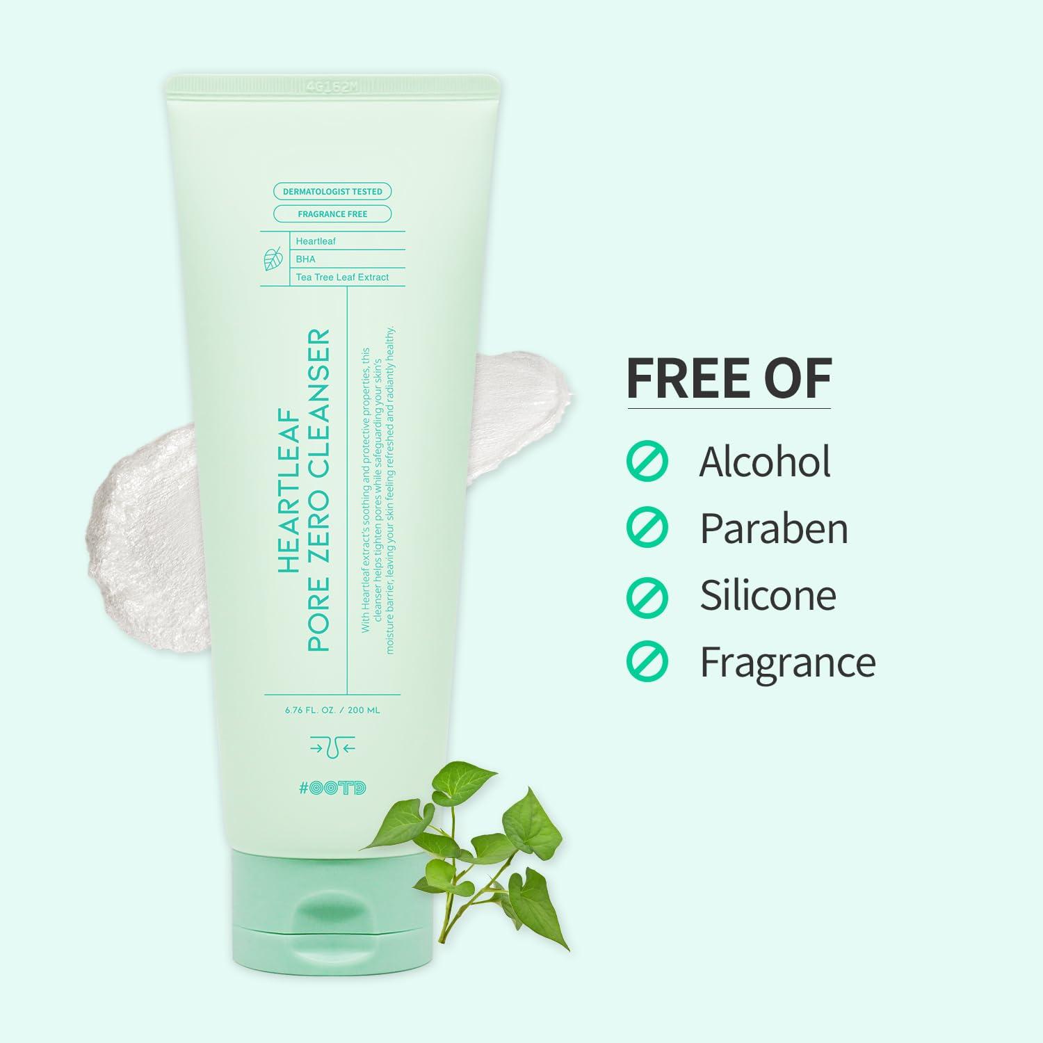OOTD Heartleaf Pore Zero Cleanser 200ml 4