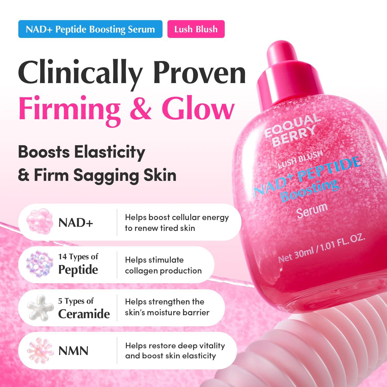 EQQUALBERRY NAD+ PEPTIDE BOOSTING SERUM 30ml/NAD+PEPTIDE 3