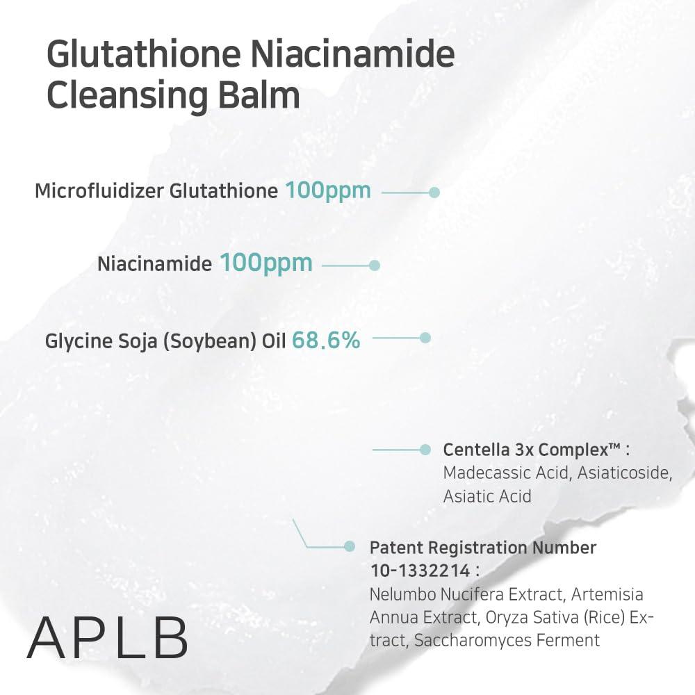 APLB Glutathione Niacinamide Cleansing Balm 80ml 5