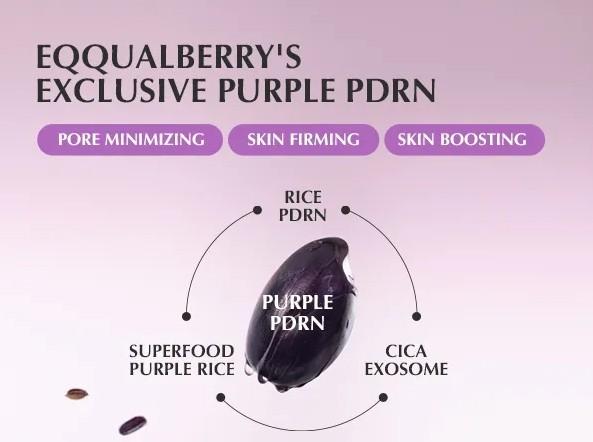 EQQUALBERRY Purple PDRN Pore Minimizing Serum 30ml 6