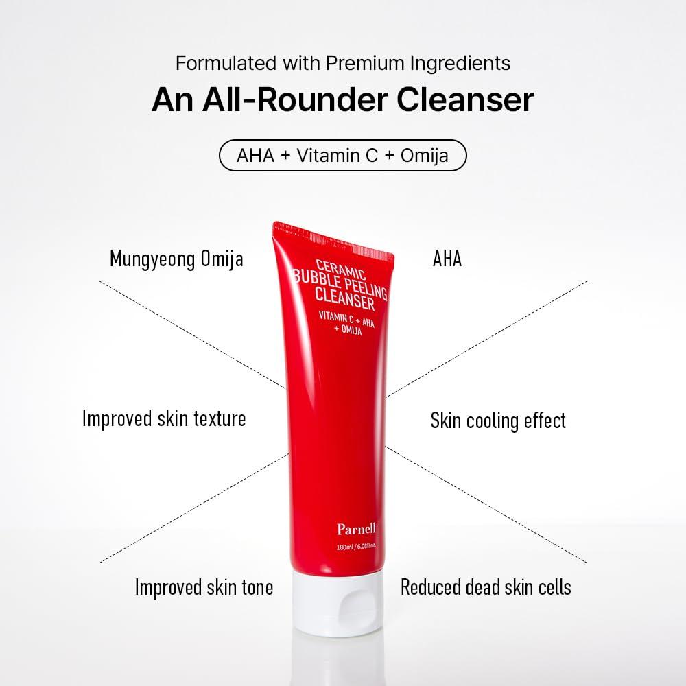 Parnell  AHA OMIJA CERAMIC BUBLE PEELING CLEANSER 180ml 6