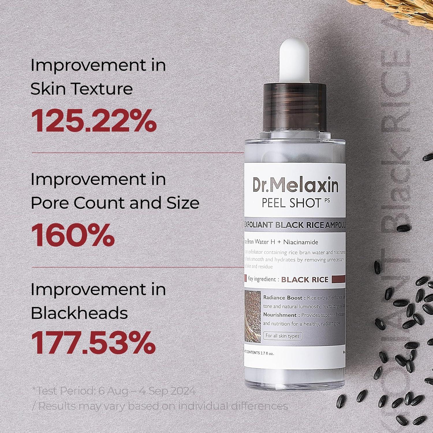Dr.Melaxin PEEL SHOT EXFOLIATING BLACK RICE AMPOULE 80ml 2
