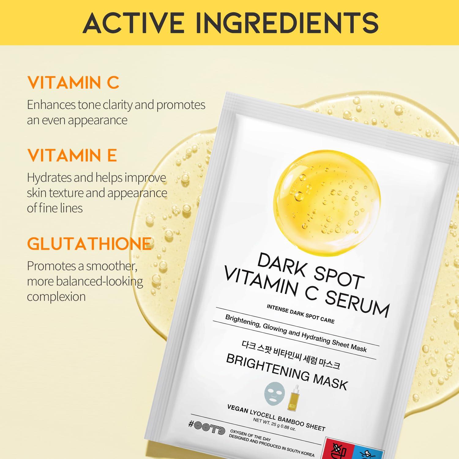 OOTD Dark Spot Vitamin C Serum Mask 10 sheets/ea 6