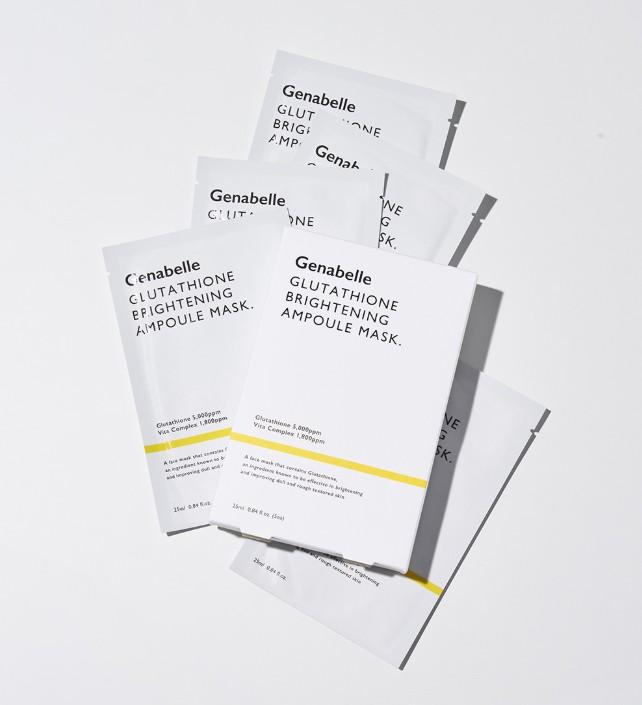 Genabelle Glutathione Brightening Ampoule Mask 5PCS 25ml 6