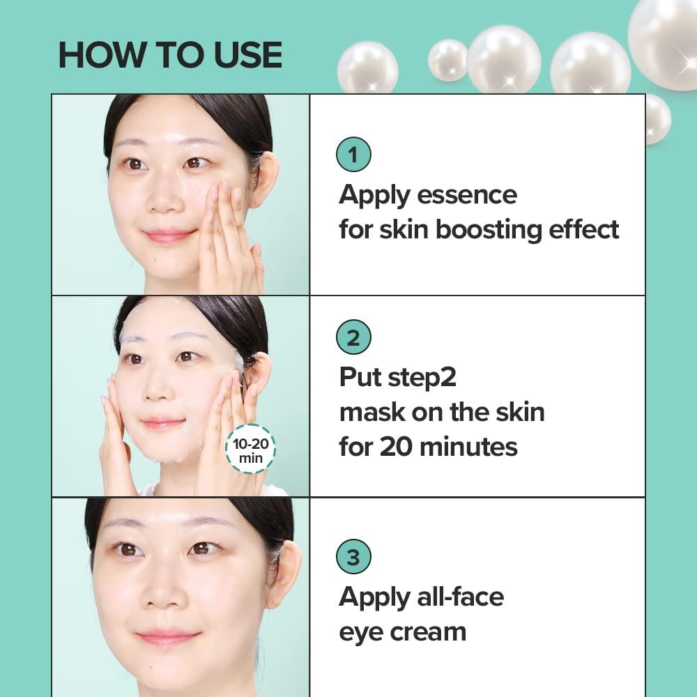 JMSOLUTION MARINE LUMINOUS PEARL DEEP MOISTURE MASK PLUS 10 SHEETS 4