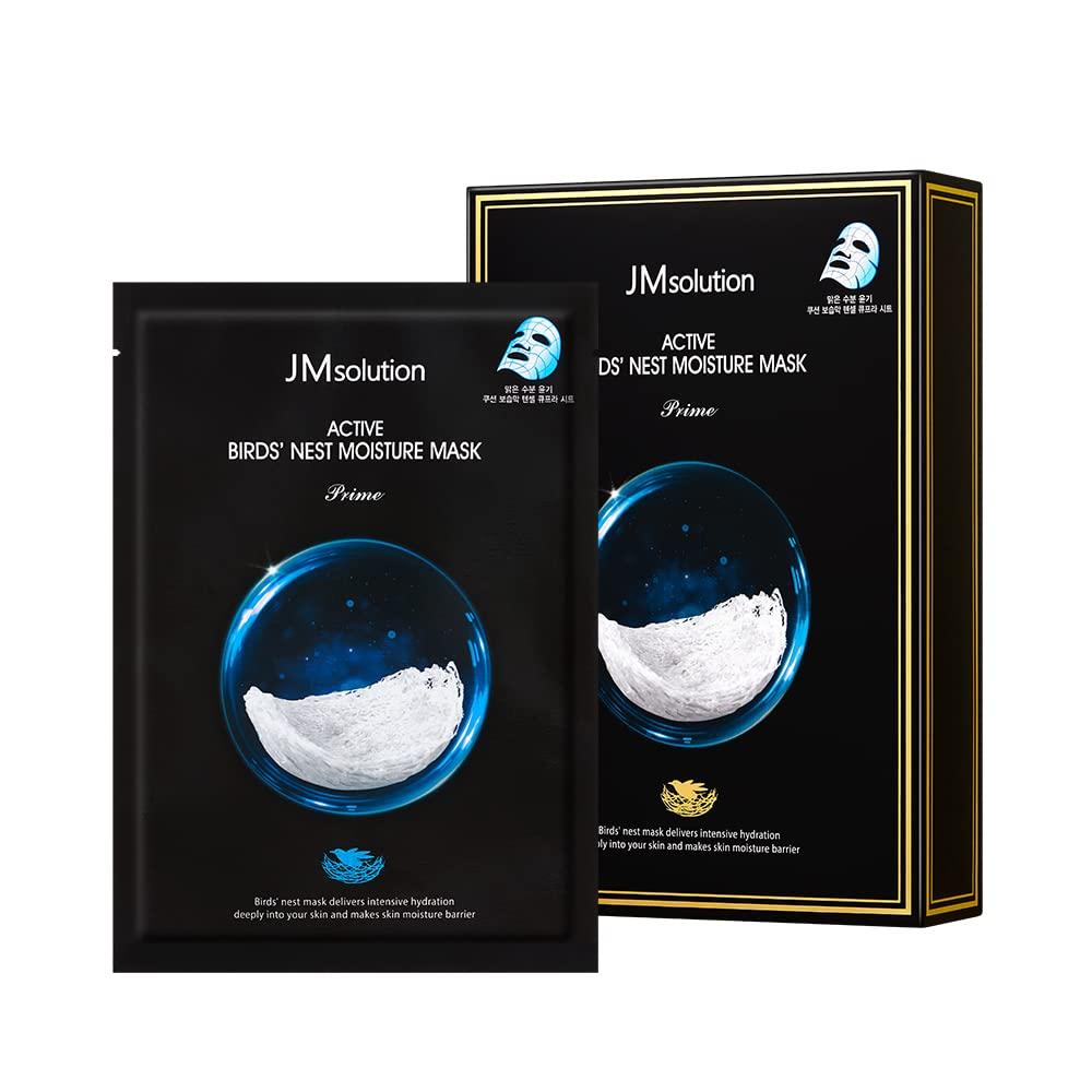 JMSOLUTION ACTIVE BIRDS' NEST MOISTURE MASK 10 SHEETS