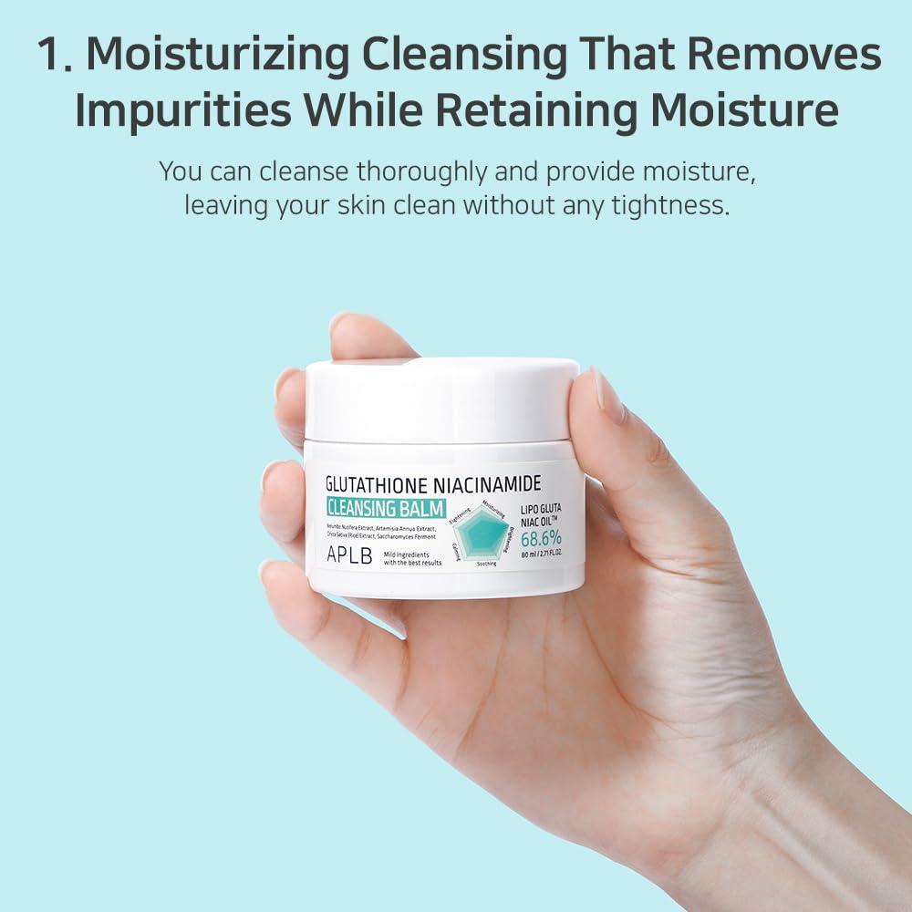 APLB Glutathione Niacinamide Cleansing Balm 80ml 3