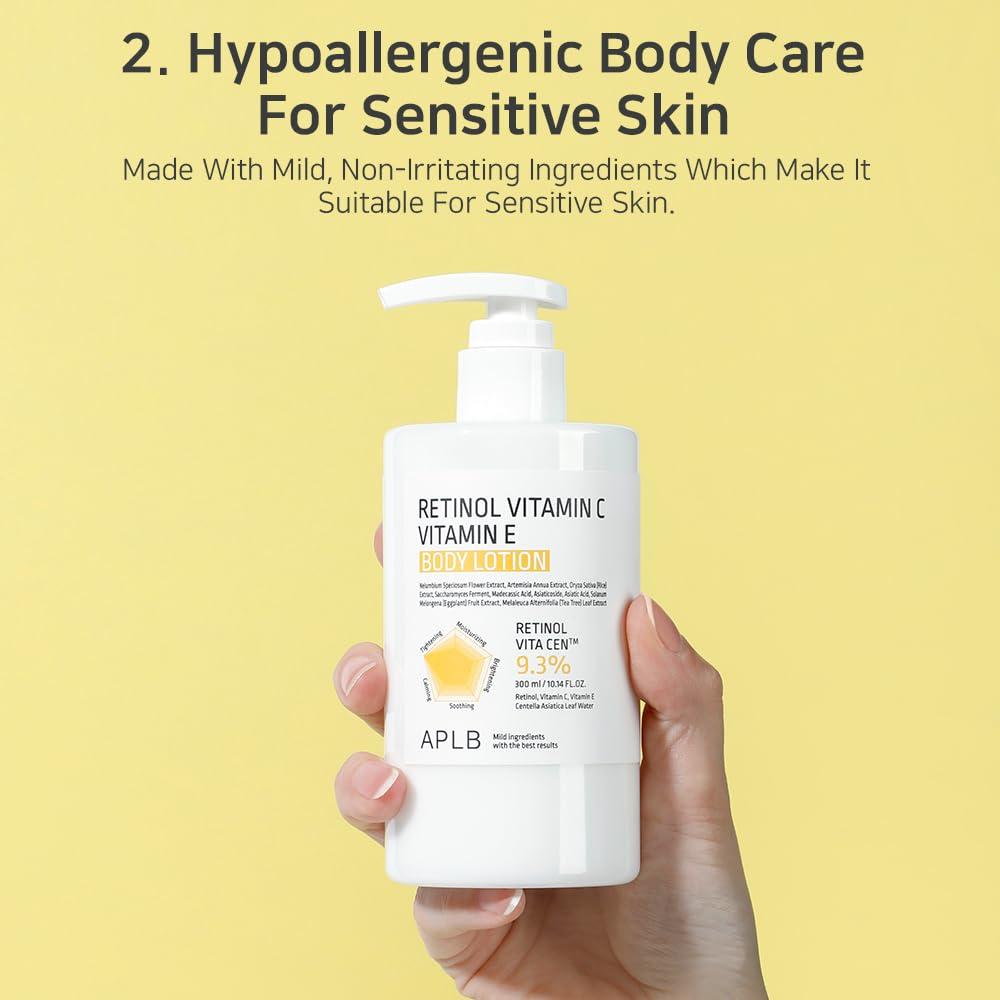 APLB RETINOL VITAMIN C VITAMIN E BODY LOTION 300ml 8