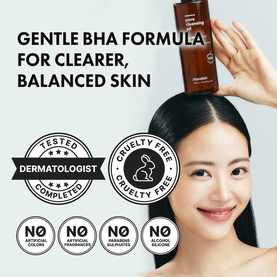 Hanskin Pore Cleansing Oil BHA 300ml 7
