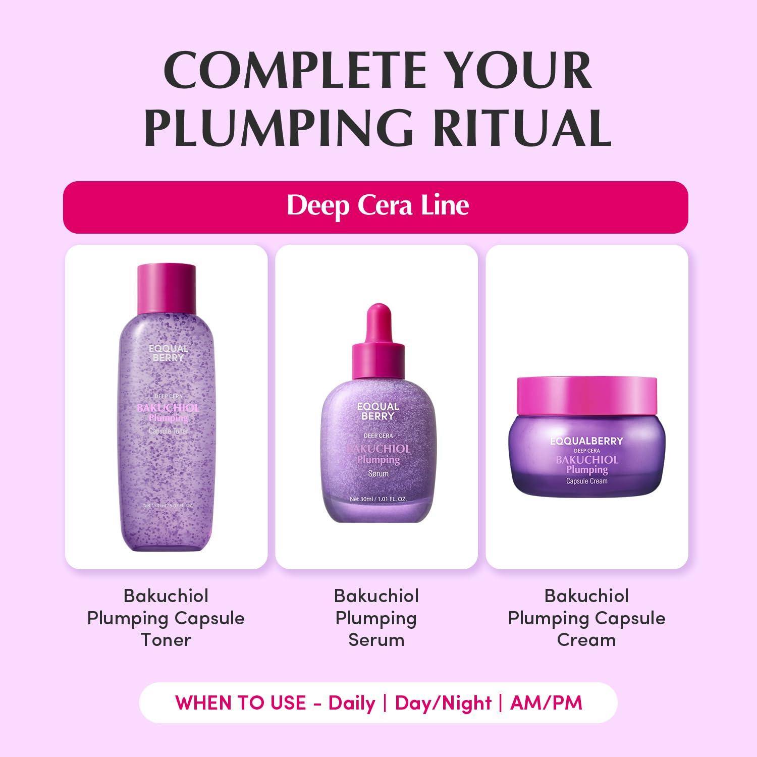 EQQUALBERRY BAKUCHIOL PLUMPING CAPSULE TONER 150ml 6