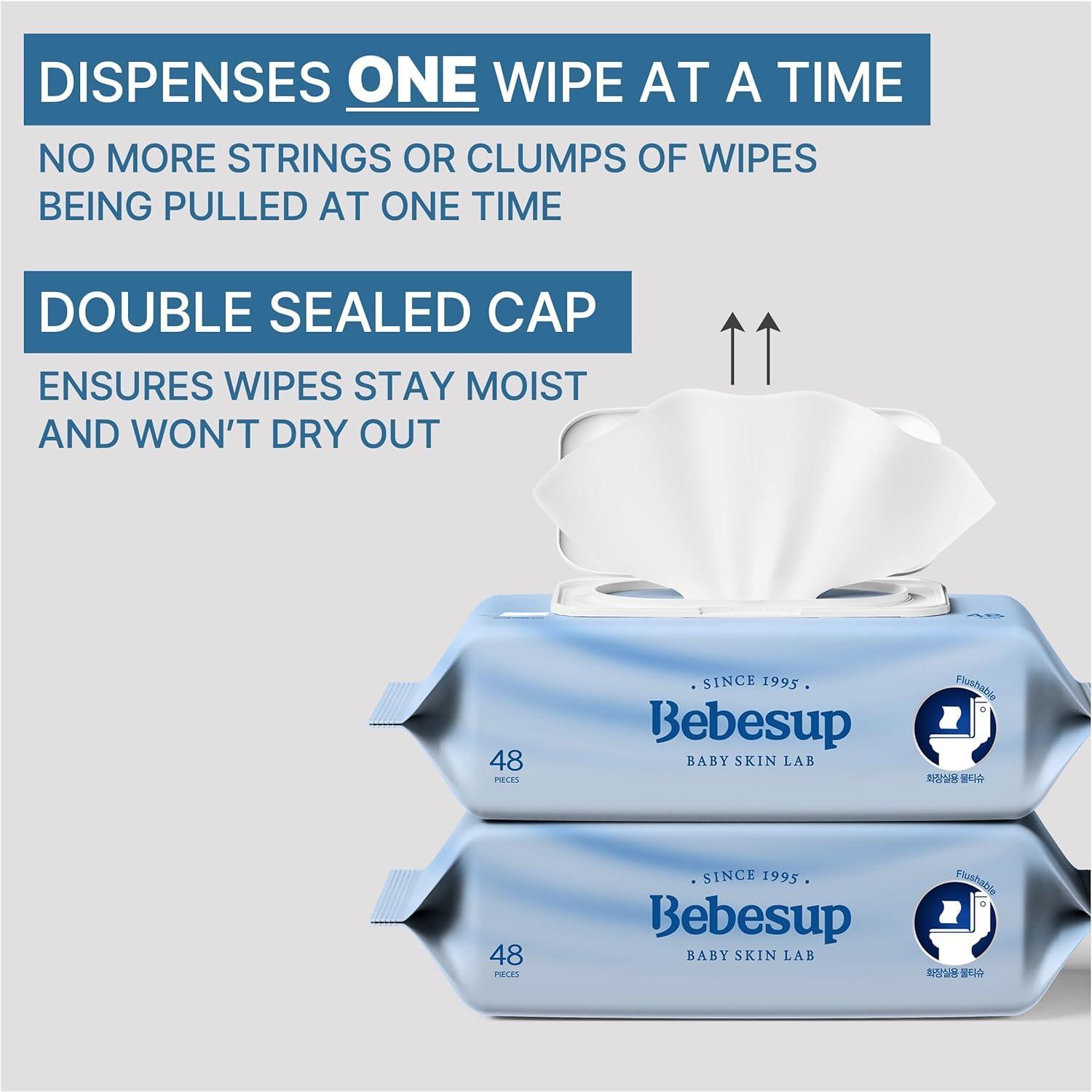 Bebesup Bidet Tissue 48cap 6