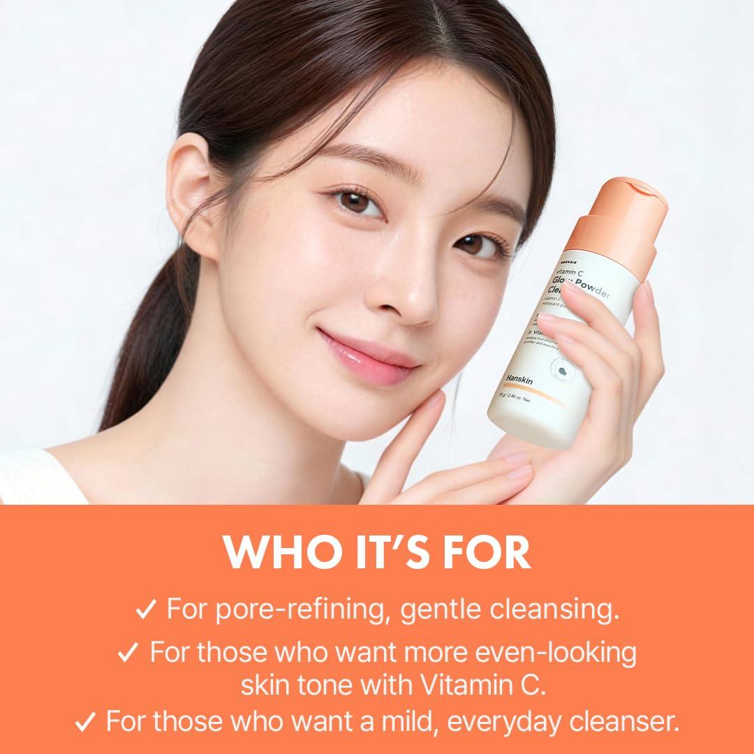 Hanskin Vitamin C Glow Powder Cleanser 70g 7