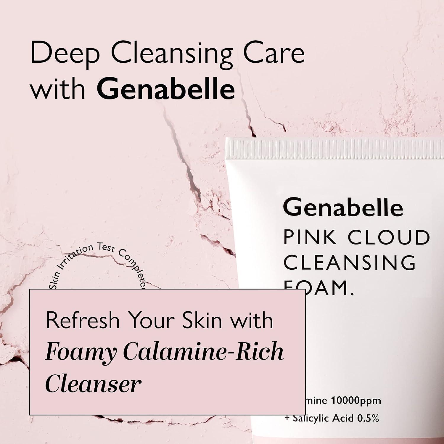Genabelle Pink Cloud Cleansing Foam 150ml 3