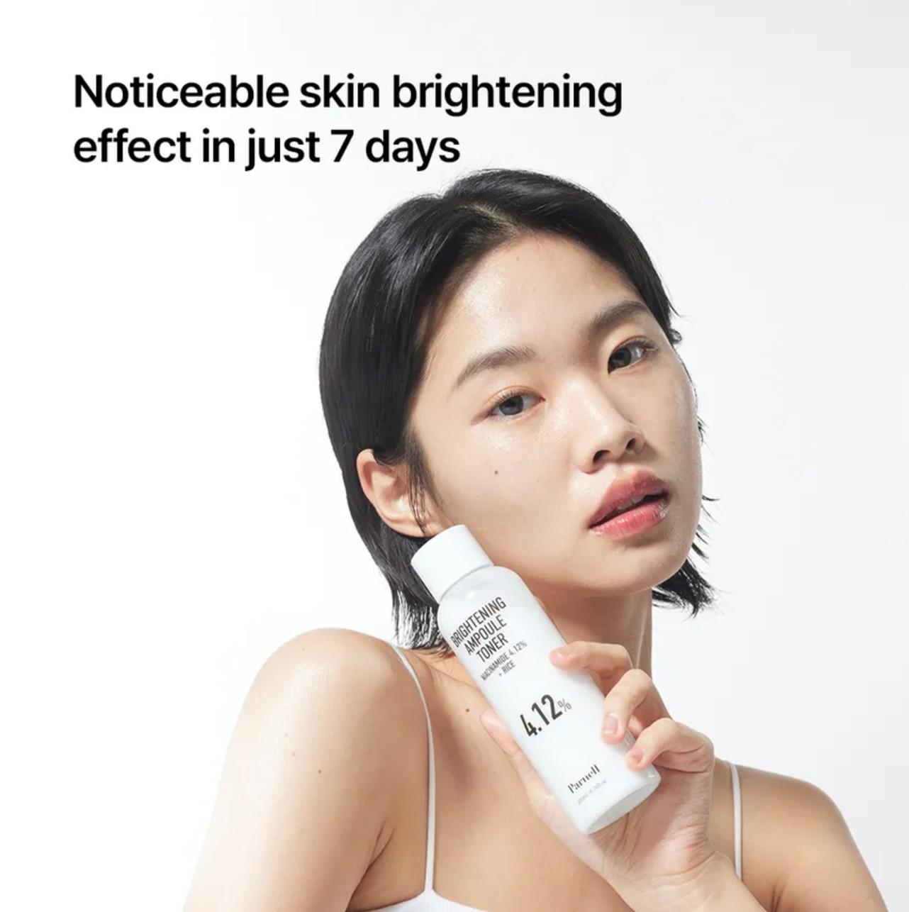 Parnell NIACINAMIDE 4.12 RICE BRIGHTENING AMPOULE TONER 200ml 2