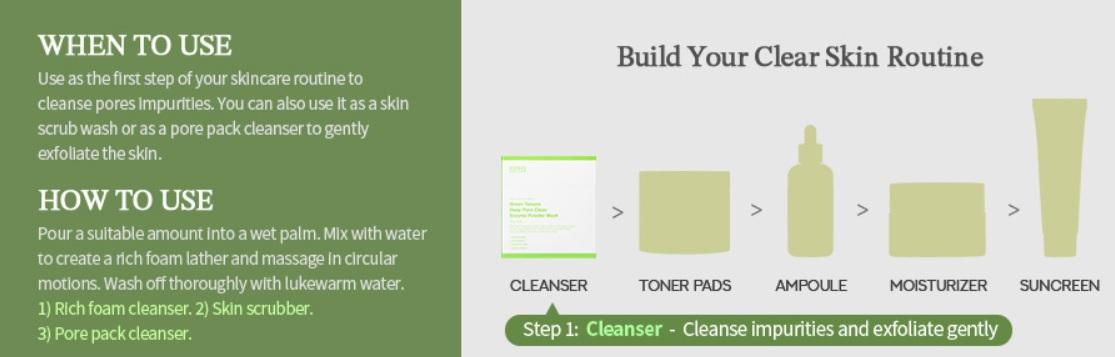 Sungboon Editor Green Tomato Deep Pore Clean Enzyme Powder Wash 50g 2