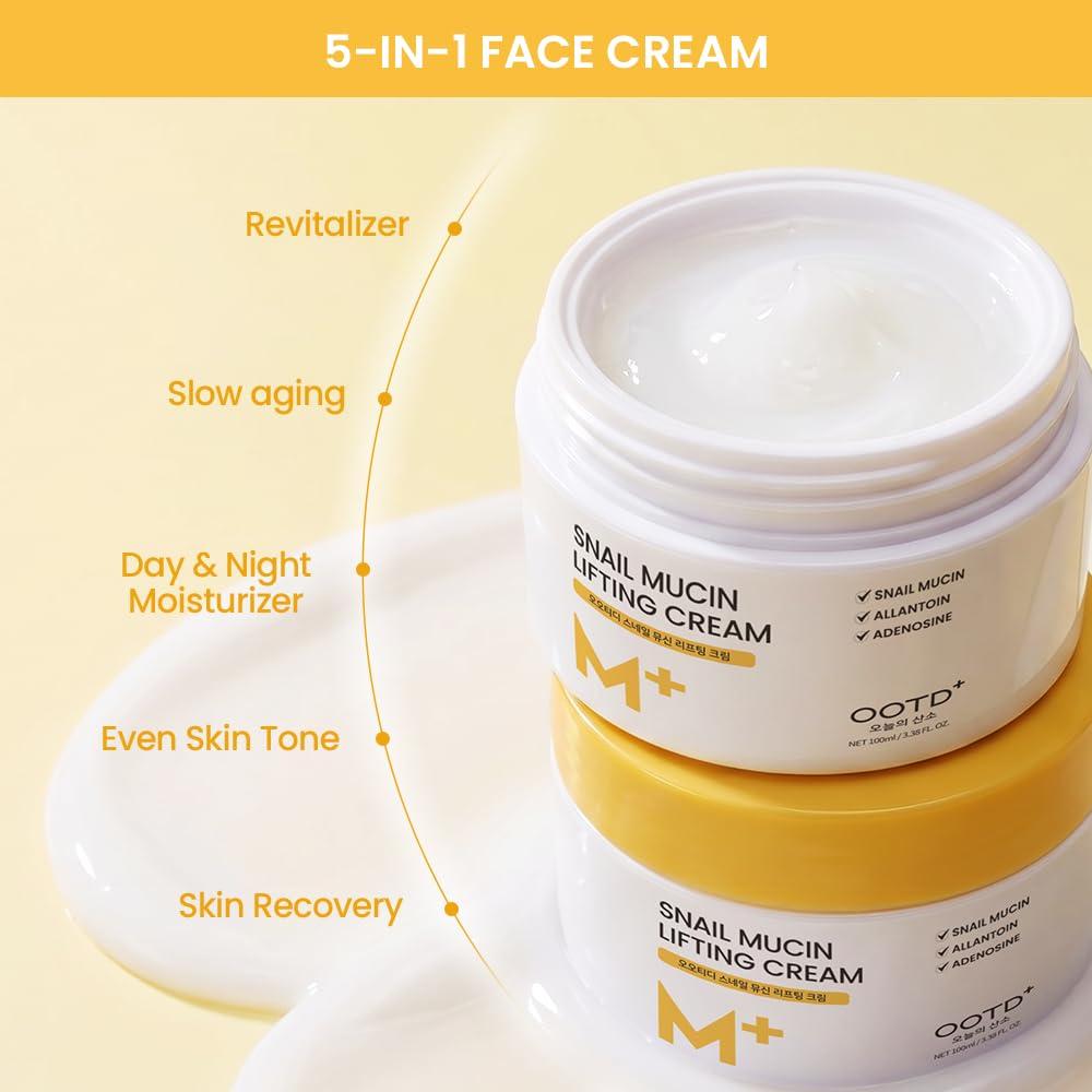 OOTD Snail Mucin Lifting Cream 100ml 3