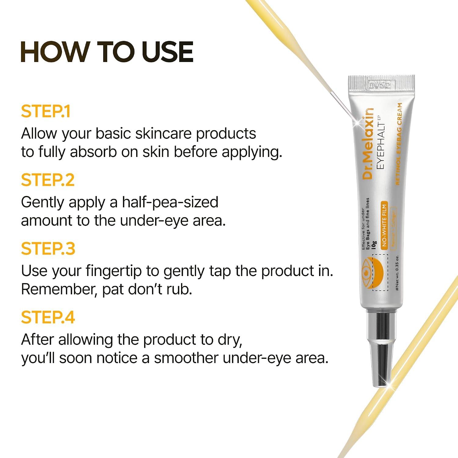 Dr.Melaxin RETINOL EYEPHALT EYEBAG CREAM 10g 8