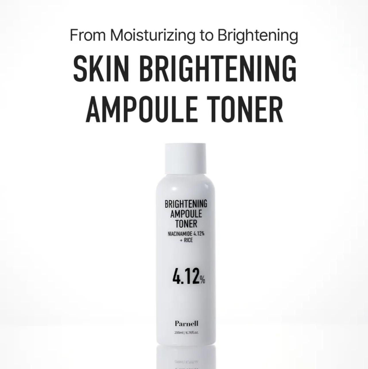 Parnell NIACINAMIDE 4.12 RICE BRIGHTENING AMPOULE TONER 200ml