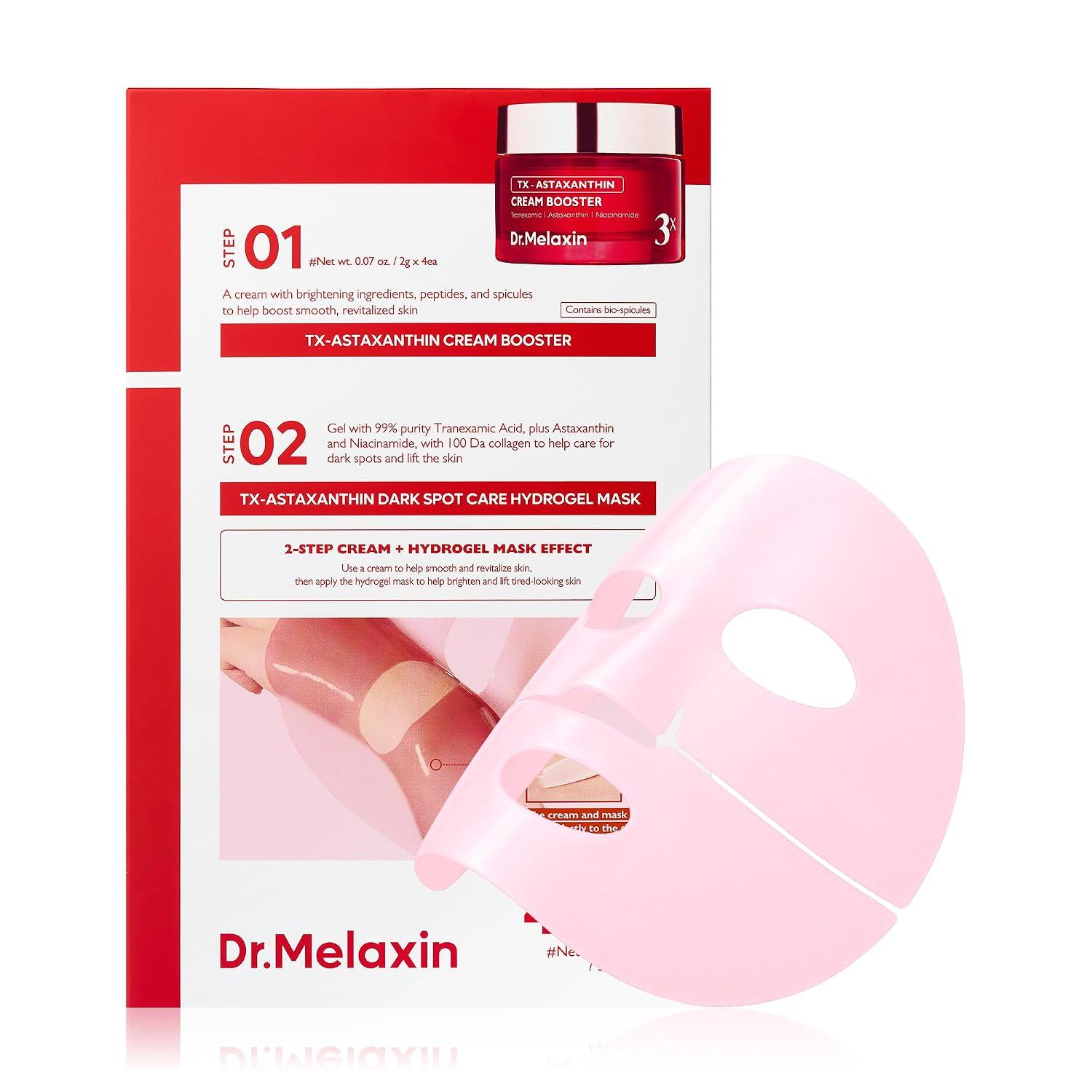 Dr.Melaxin TX-ASTAXANTHIN DARK SPOT CARE CREAM HYDEOGEL MASK 2g+34g*4ea